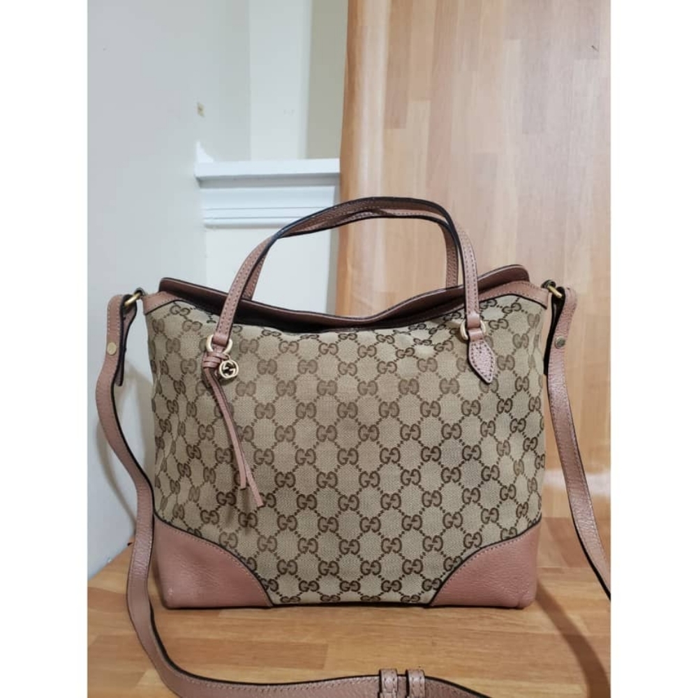 Authentic GUCCI Monogram Medium Bree Shoulder Bag - Picture 12 of 12